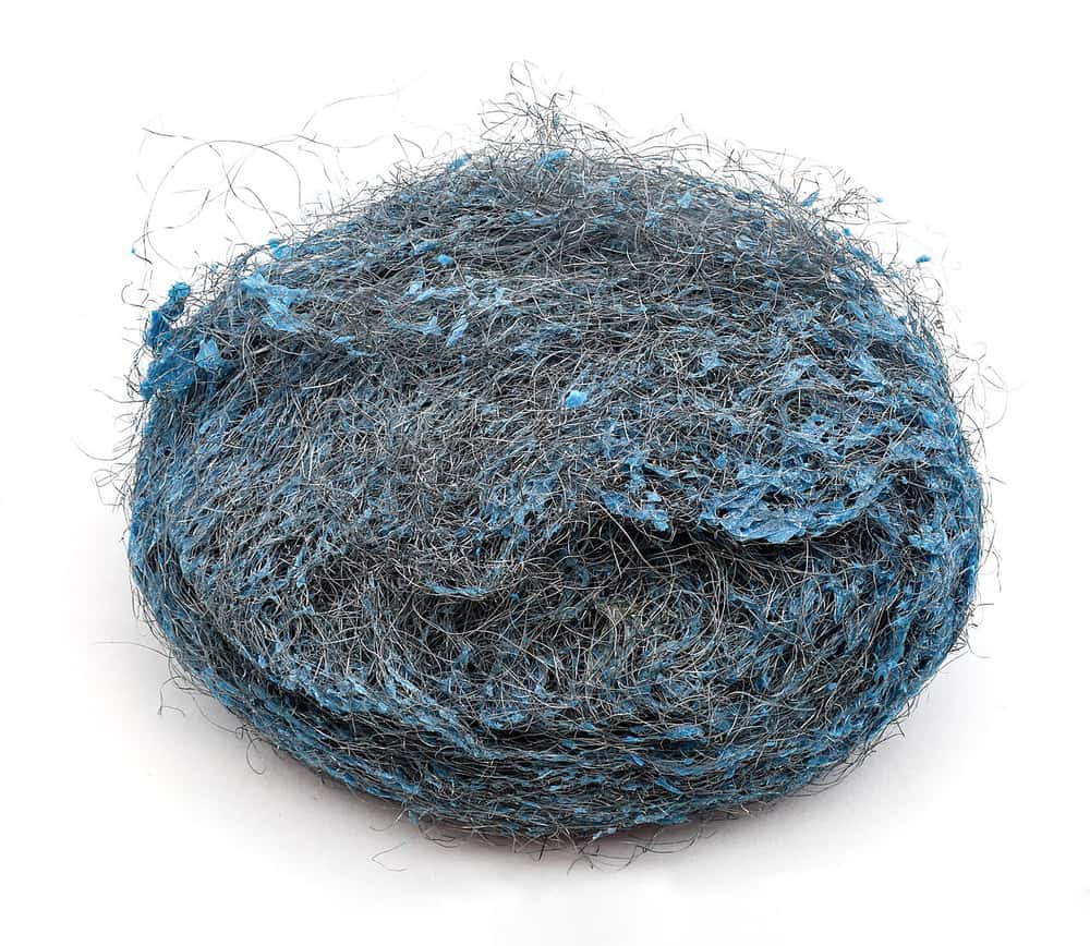 Steel wool pads used for abrasive cleaning