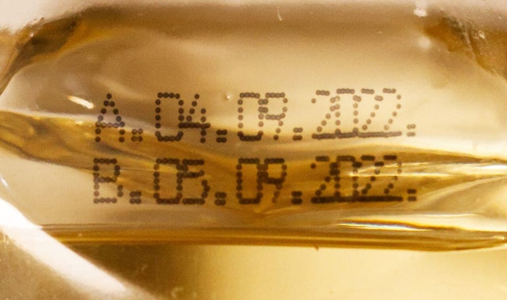 Bottles of sunflower cooking oil