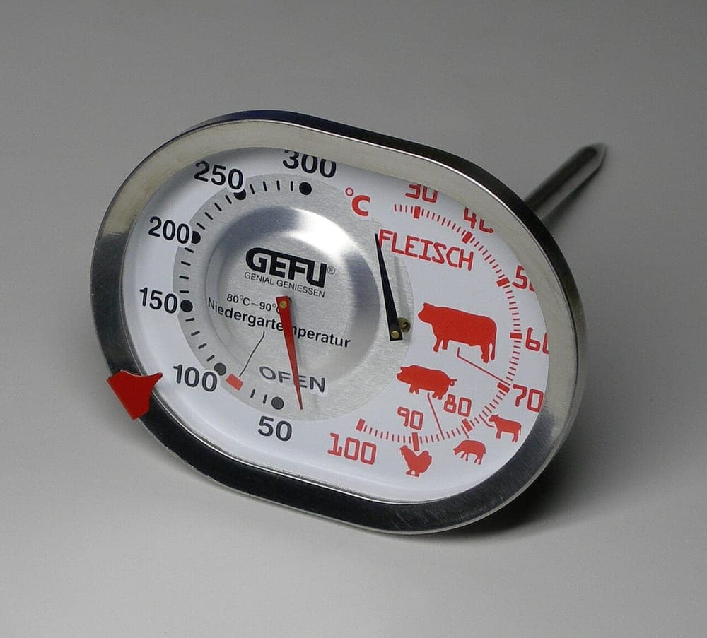 A cooking thermometer